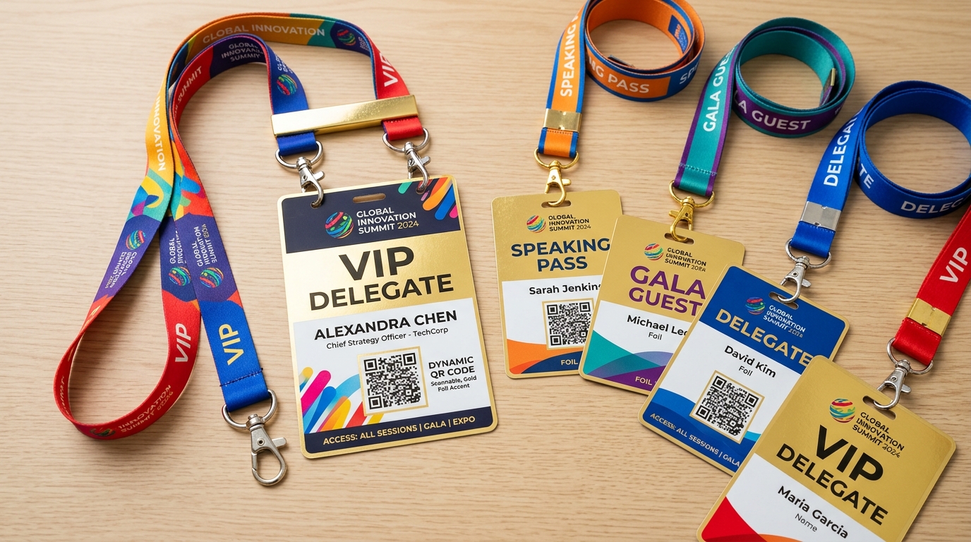 IDGen Large Format Event Card & Badge Printing Reference Pricing ₹35 per card