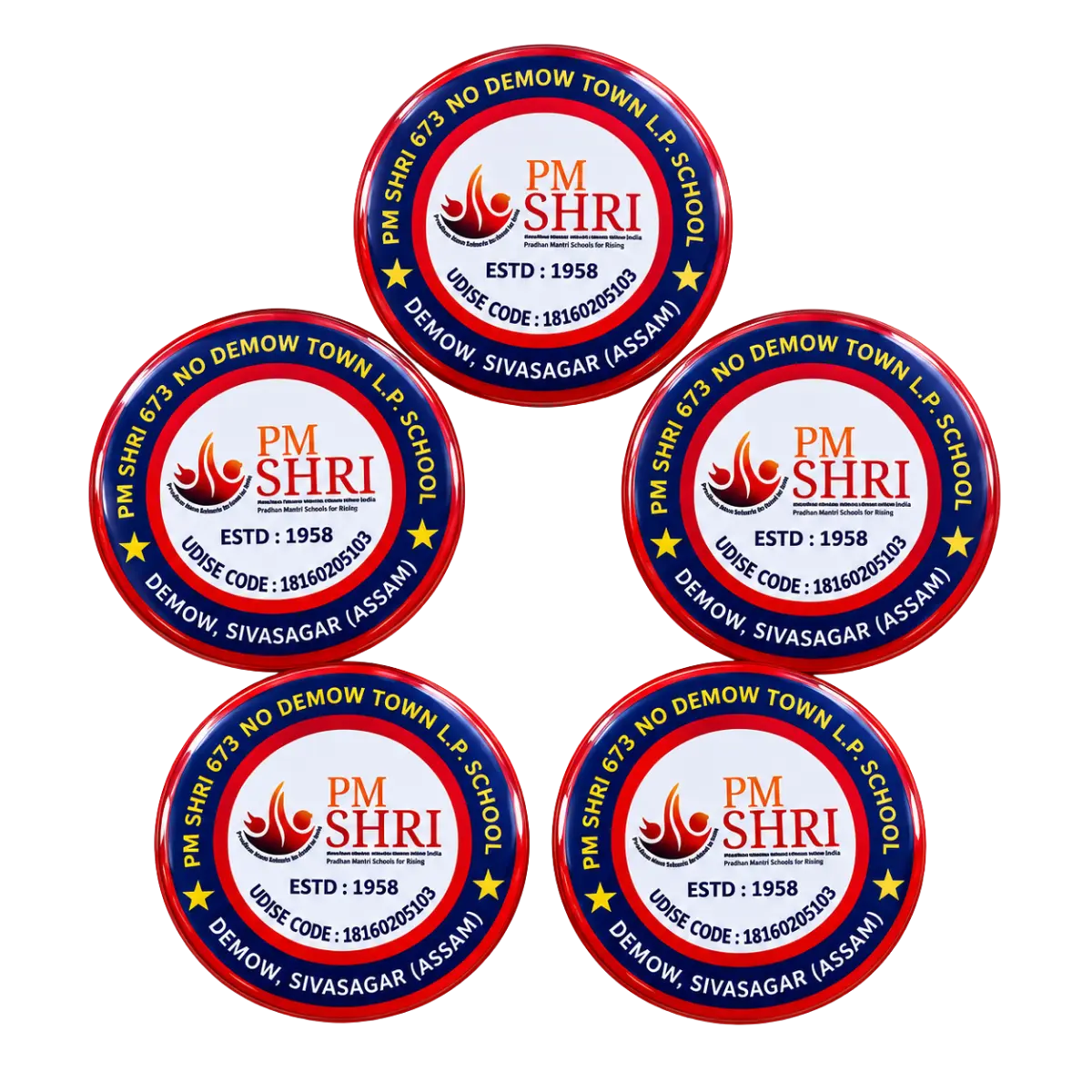 Precision Laser Cut Shape Badge