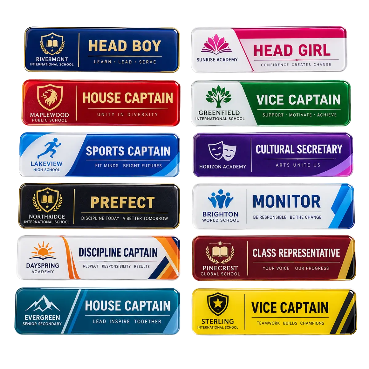 Laser-Cut Crystal Acrylic Name Badges with Magnetic Backing