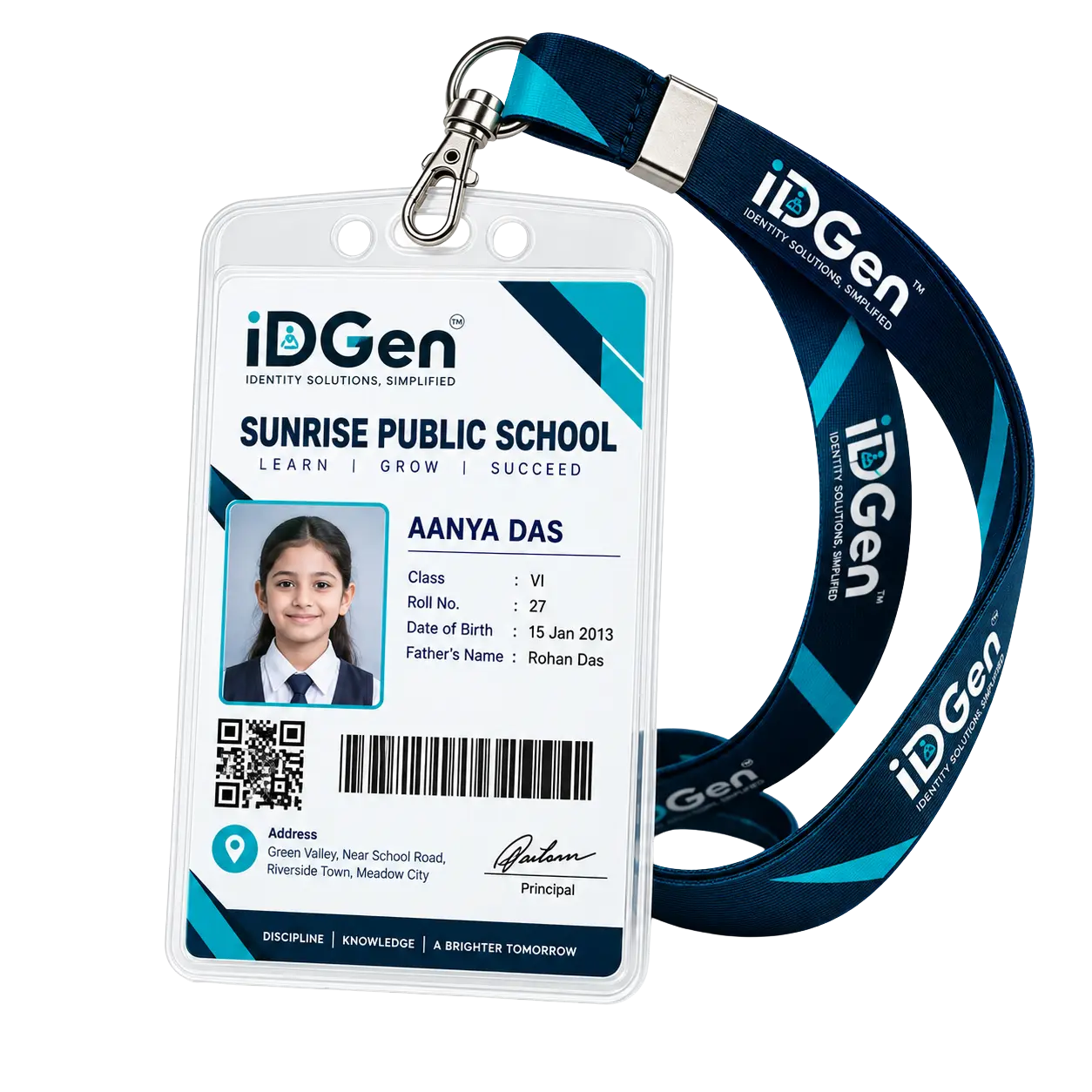 IDGen smart ID cards and woven lanyards