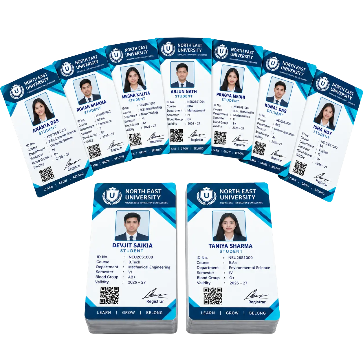 Corporate executive PVC ID card in acrylic case with printed lanyard by IDGen