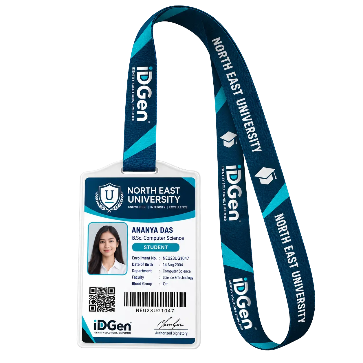 Institutional Student ID Card printed by iDGen for schools, colleges and universities